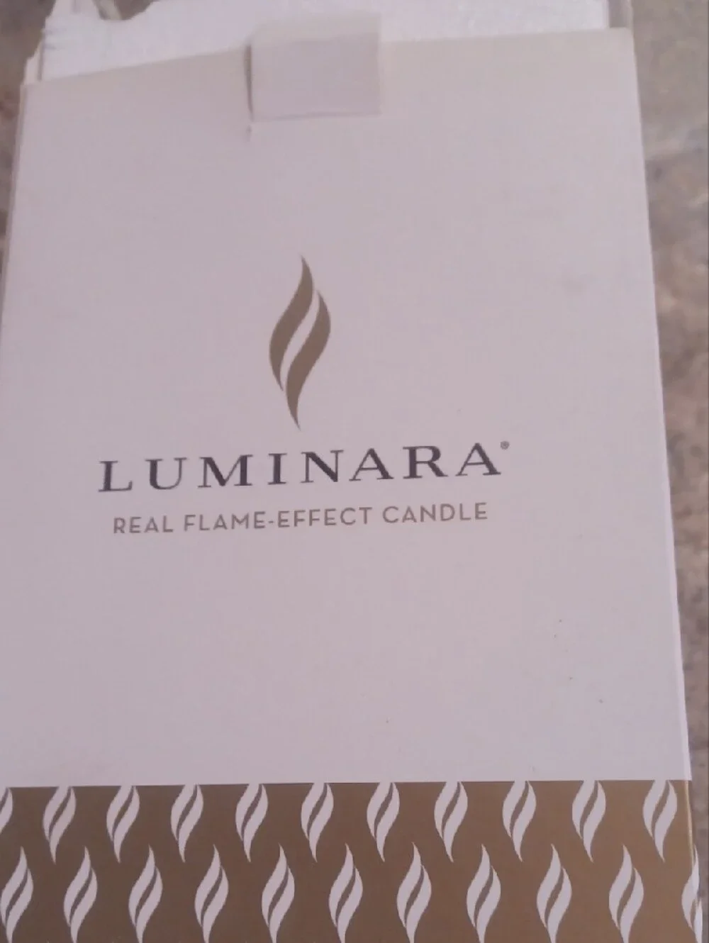 Luminara Glass Ball Ornament with Silver Accents and LED Candle -